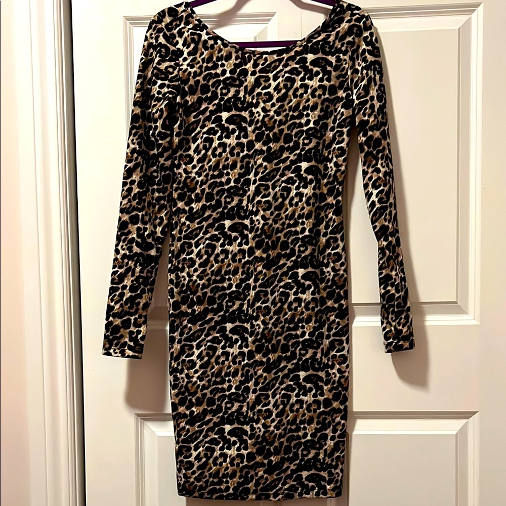 Leopard Bodycon Dress M